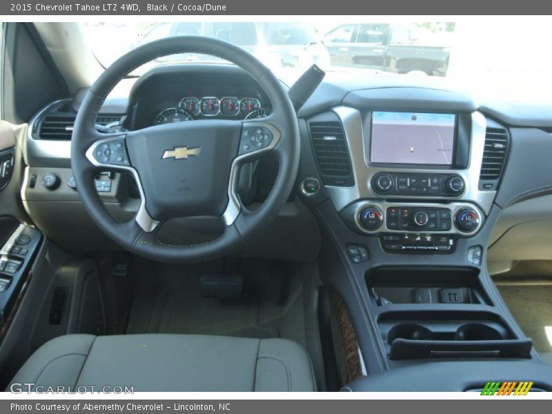 Black / Cocoa/Dune 2015 Chevrolet Tahoe LTZ 4WD