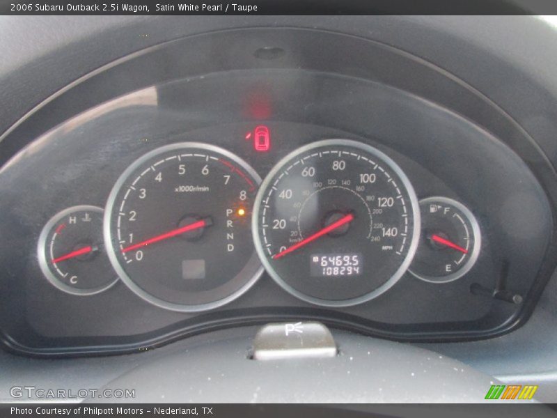Satin White Pearl / Taupe 2006 Subaru Outback 2.5i Wagon