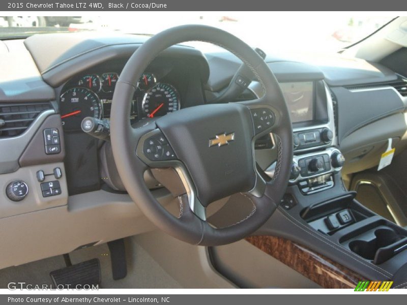 Black / Cocoa/Dune 2015 Chevrolet Tahoe LTZ 4WD