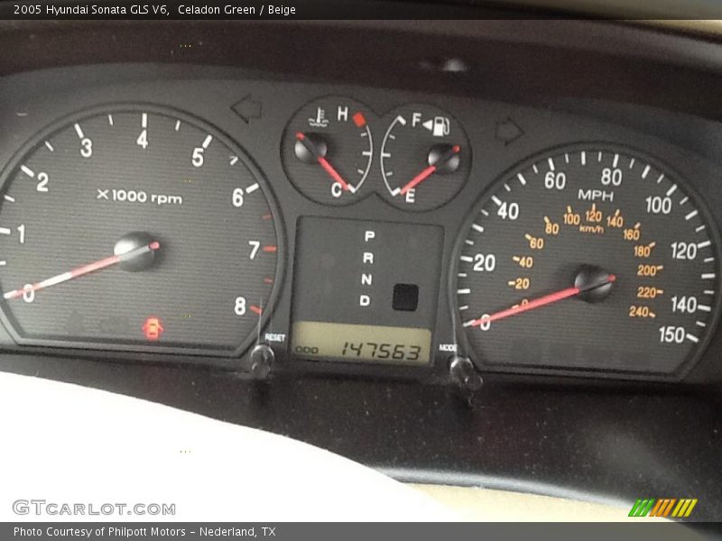 Celadon Green / Beige 2005 Hyundai Sonata GLS V6