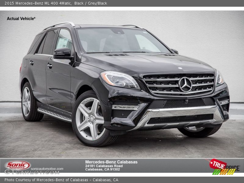 Black / Grey/Black 2015 Mercedes-Benz ML 400 4Matic