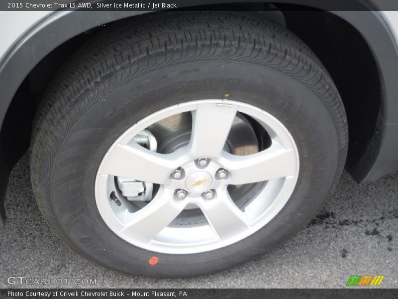 Silver Ice Metallic / Jet Black 2015 Chevrolet Trax LS AWD