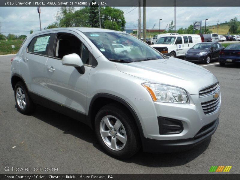 Silver Ice Metallic / Jet Black 2015 Chevrolet Trax LS AWD