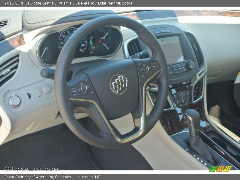 Atlantis Blue Metallic / Light Neutral/Cocoa 2015 Buick LaCrosse Leather