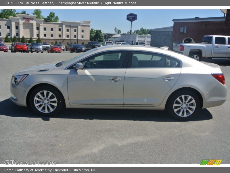 Champagne Silver Metallic / Light Neutral/Cocoa 2015 Buick LaCrosse Leather