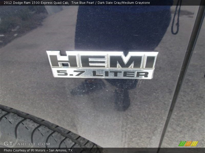 True Blue Pearl / Dark Slate Gray/Medium Graystone 2012 Dodge Ram 1500 Express Quad Cab