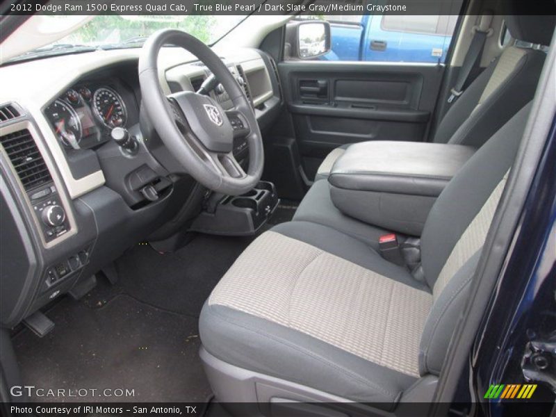 True Blue Pearl / Dark Slate Gray/Medium Graystone 2012 Dodge Ram 1500 Express Quad Cab