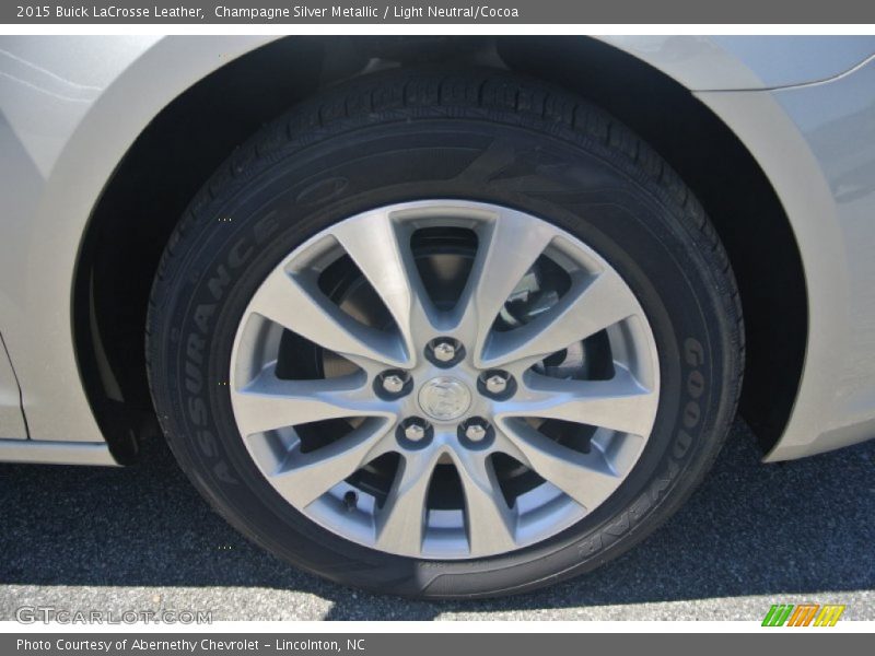 Champagne Silver Metallic / Light Neutral/Cocoa 2015 Buick LaCrosse Leather