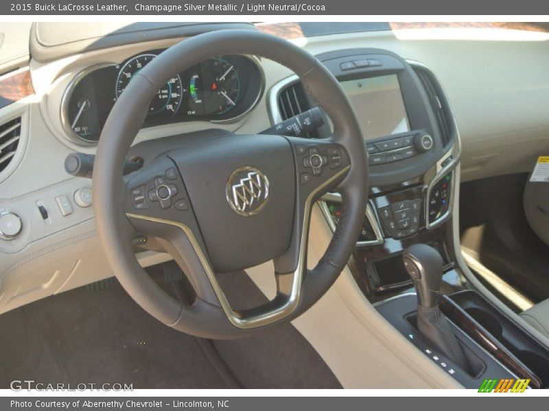 Champagne Silver Metallic / Light Neutral/Cocoa 2015 Buick LaCrosse Leather