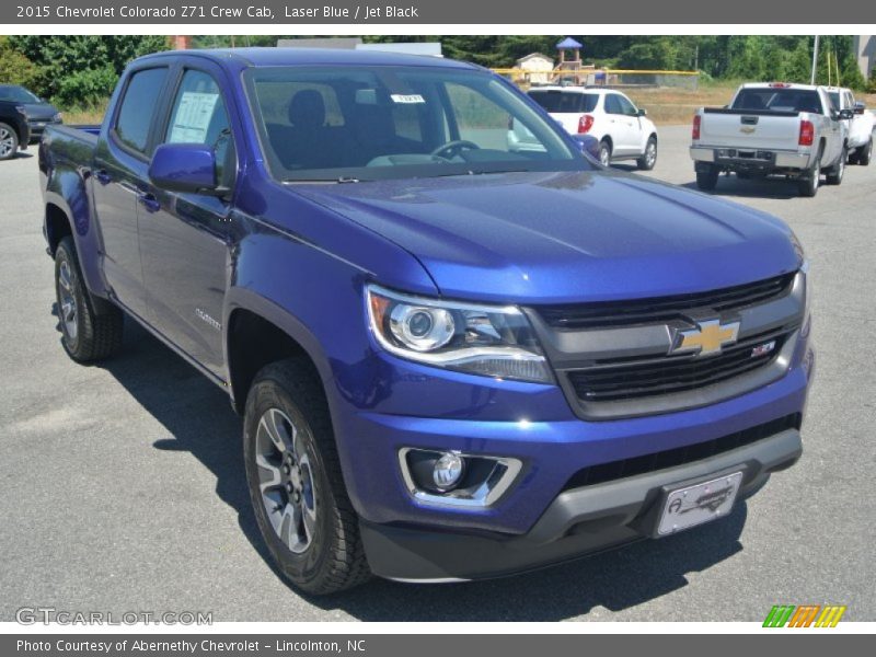 Laser Blue / Jet Black 2015 Chevrolet Colorado Z71 Crew Cab