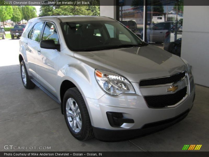 Silver Ice Metallic / Jet Black 2015 Chevrolet Equinox LS