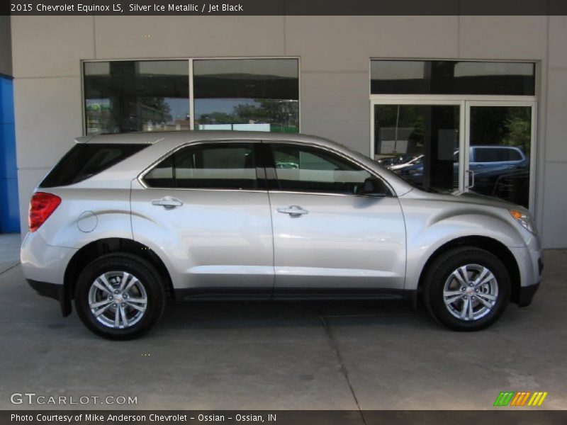 Silver Ice Metallic / Jet Black 2015 Chevrolet Equinox LS