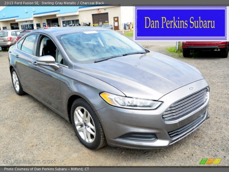 Sterling Gray Metallic / Charcoal Black 2013 Ford Fusion SE