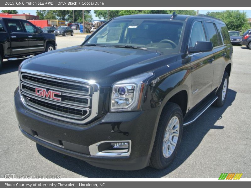 Onyx Black / Cocoa/Dune 2015 GMC Yukon SLE 4WD