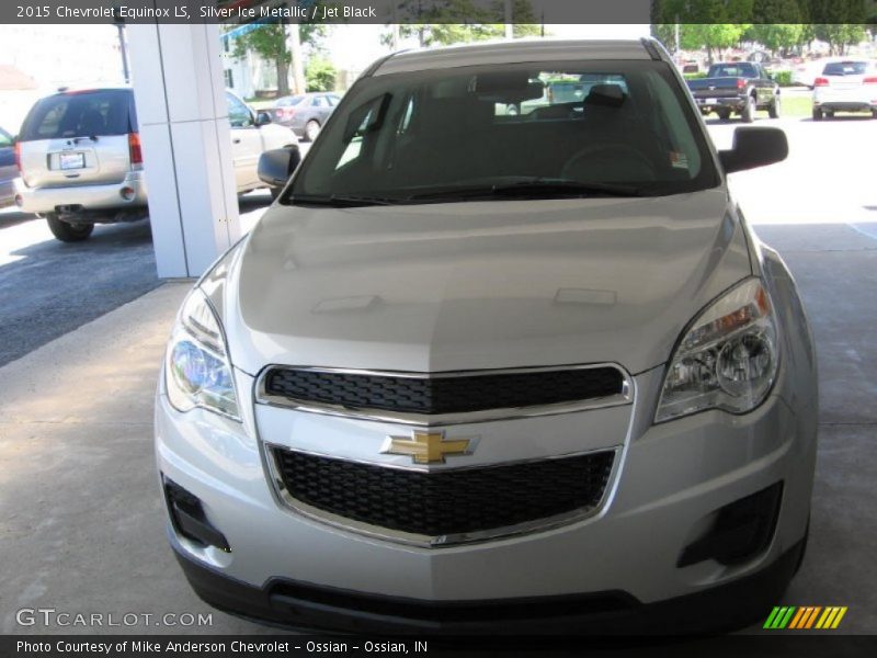 Silver Ice Metallic / Jet Black 2015 Chevrolet Equinox LS