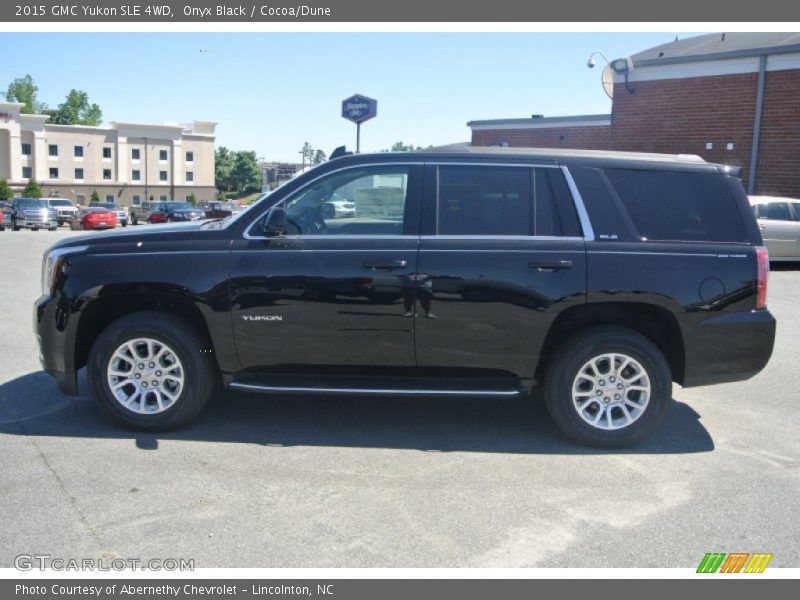 Onyx Black / Cocoa/Dune 2015 GMC Yukon SLE 4WD