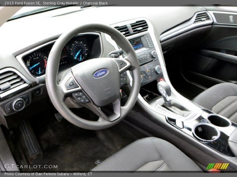 Sterling Gray Metallic / Charcoal Black 2013 Ford Fusion SE