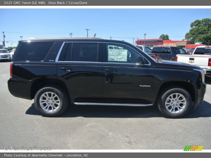 Onyx Black / Cocoa/Dune 2015 GMC Yukon SLE 4WD