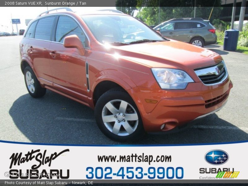 Sunburst Orange / Tan 2008 Saturn VUE XR