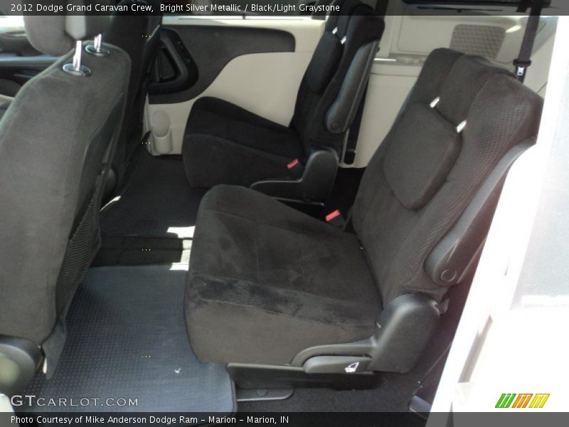 Bright Silver Metallic / Black/Light Graystone 2012 Dodge Grand Caravan Crew