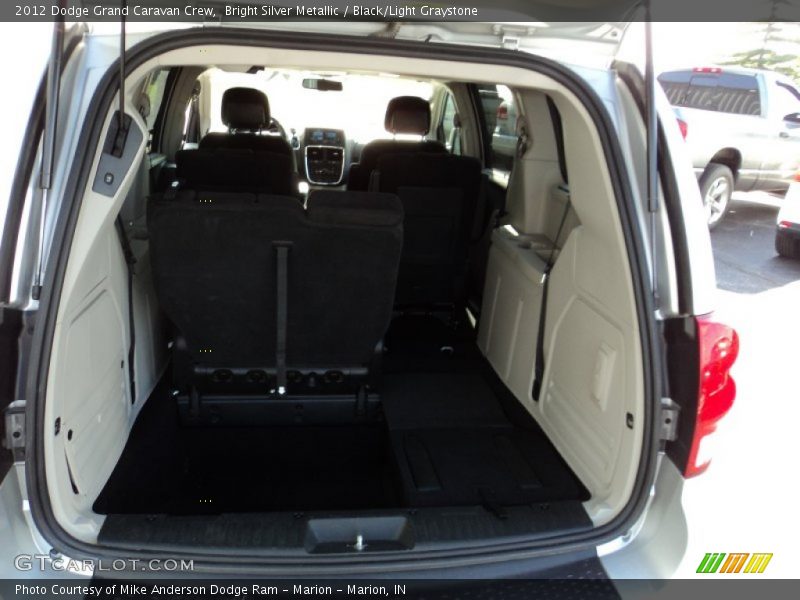 Bright Silver Metallic / Black/Light Graystone 2012 Dodge Grand Caravan Crew