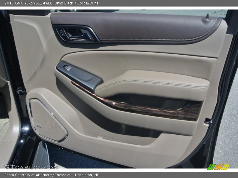 Onyx Black / Cocoa/Dune 2015 GMC Yukon SLE 4WD