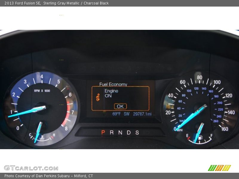 Sterling Gray Metallic / Charcoal Black 2013 Ford Fusion SE