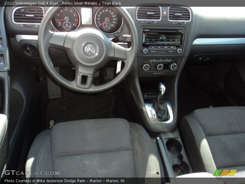 Reflex Silver Metallic / Titan Black 2012 Volkswagen Golf 4 Door