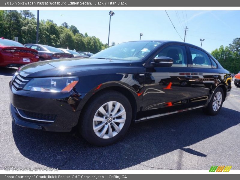 Black / Titan Black 2015 Volkswagen Passat Wolfsburg Edition Sedan