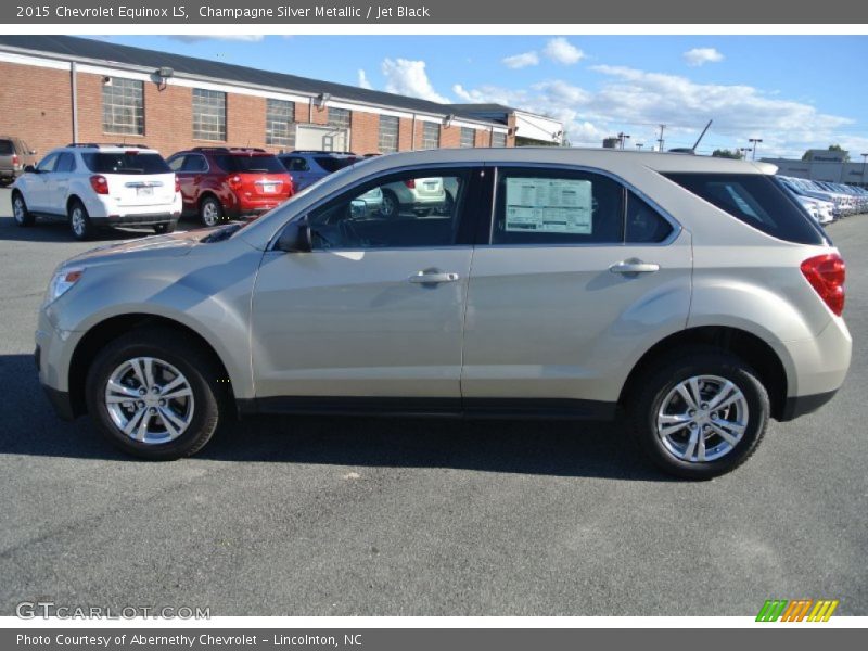 Champagne Silver Metallic / Jet Black 2015 Chevrolet Equinox LS