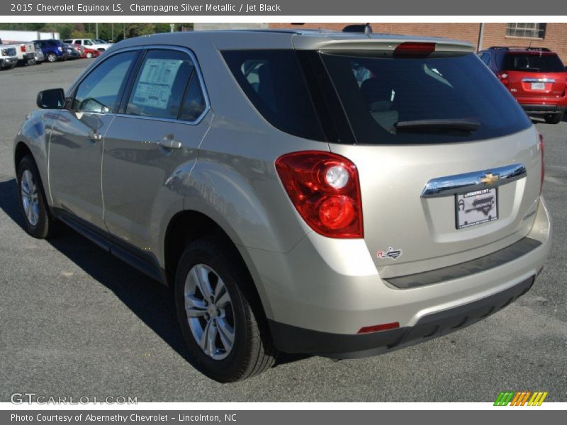 Champagne Silver Metallic / Jet Black 2015 Chevrolet Equinox LS