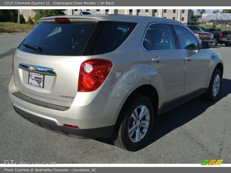 Champagne Silver Metallic / Jet Black 2015 Chevrolet Equinox LS