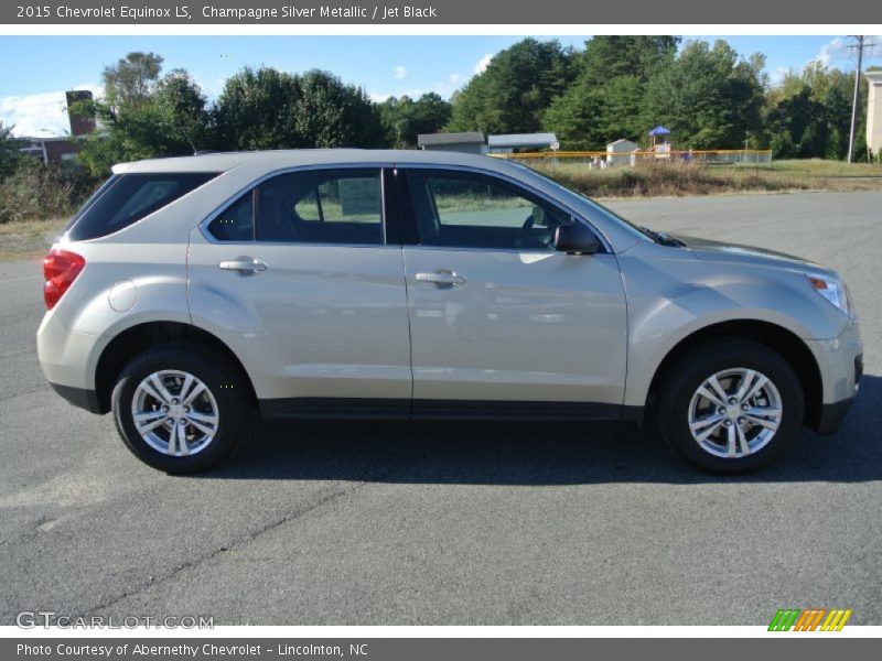 Champagne Silver Metallic / Jet Black 2015 Chevrolet Equinox LS