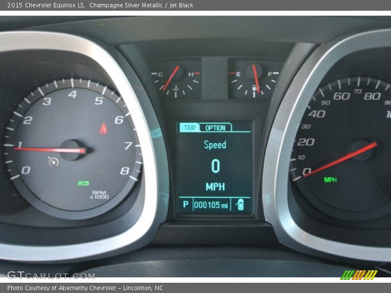 Champagne Silver Metallic / Jet Black 2015 Chevrolet Equinox LS