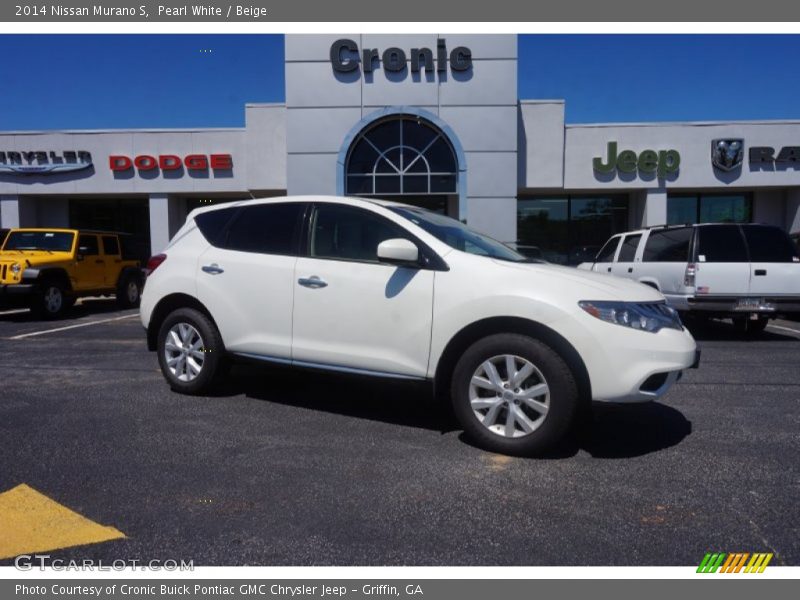 Pearl White / Beige 2014 Nissan Murano S