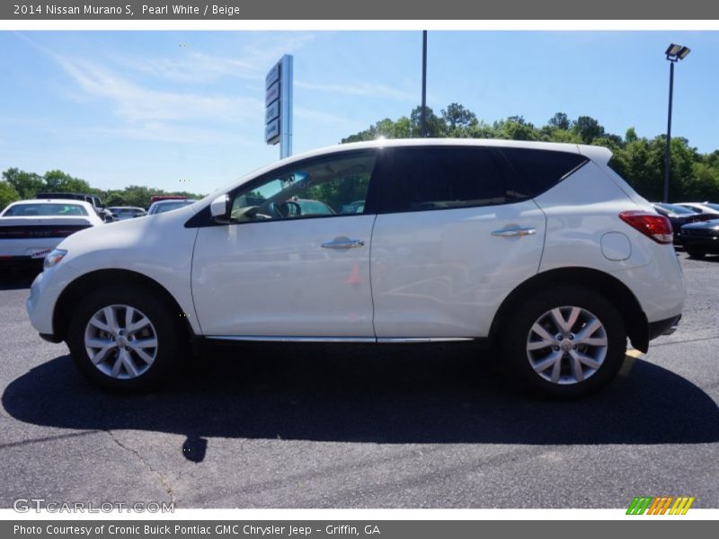 Pearl White / Beige 2014 Nissan Murano S