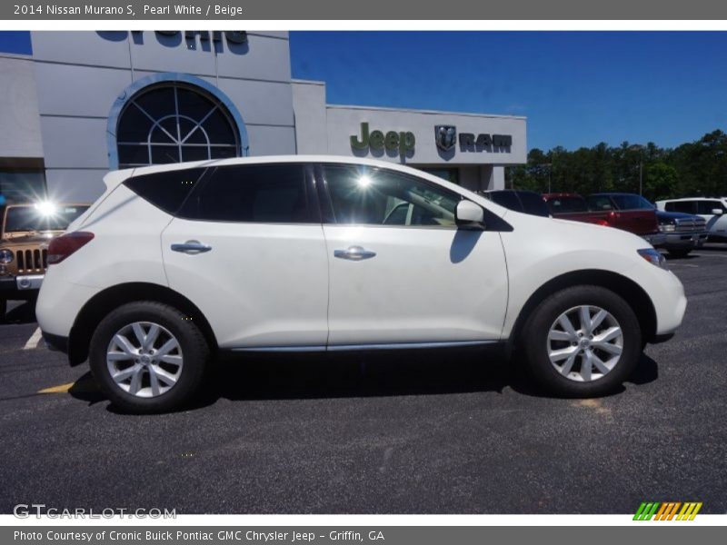 Pearl White / Beige 2014 Nissan Murano S