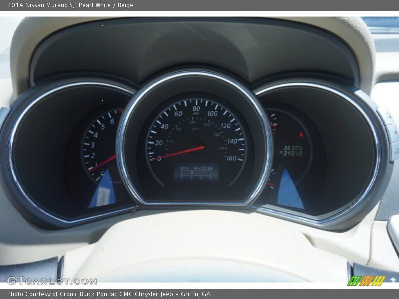 Pearl White / Beige 2014 Nissan Murano S