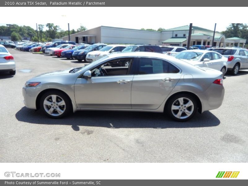 Palladium Metallic / Parchment 2010 Acura TSX Sedan