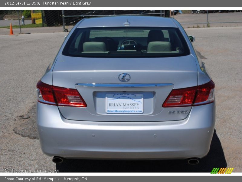 Tungsten Pearl / Light Gray 2012 Lexus ES 350