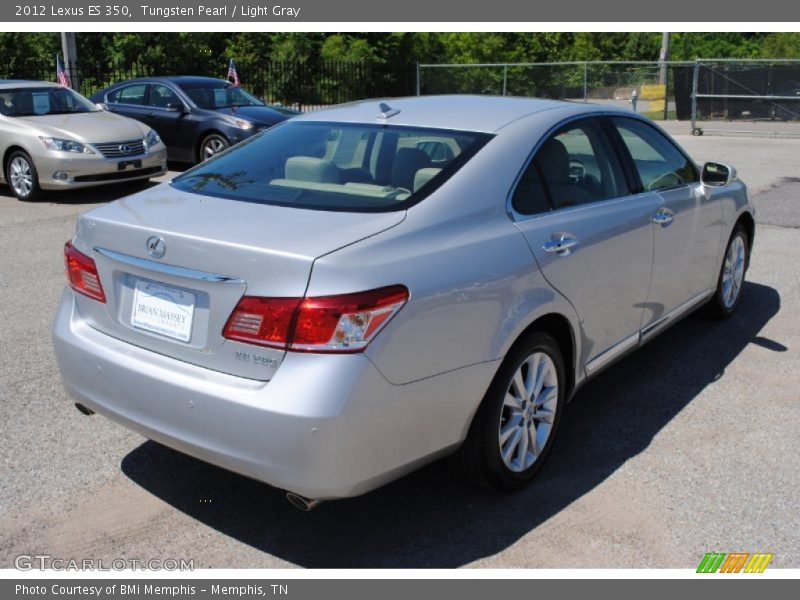 Tungsten Pearl / Light Gray 2012 Lexus ES 350