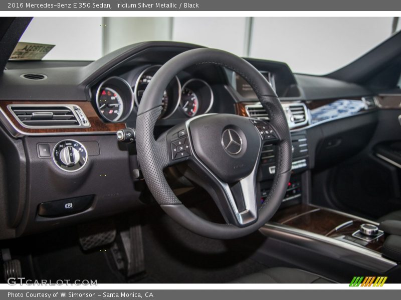 Iridium Silver Metallic / Black 2016 Mercedes-Benz E 350 Sedan