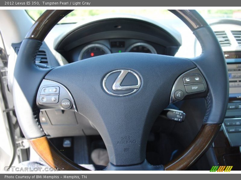 Tungsten Pearl / Light Gray 2012 Lexus ES 350