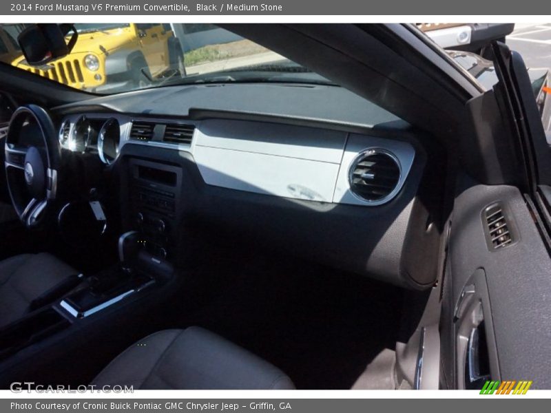 Black / Medium Stone 2014 Ford Mustang V6 Premium Convertible