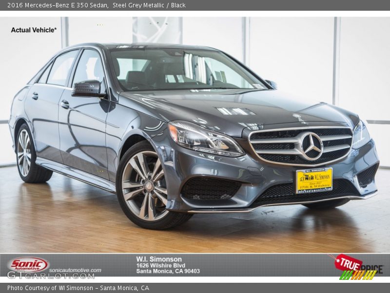 Steel Grey Metallic / Black 2016 Mercedes-Benz E 350 Sedan