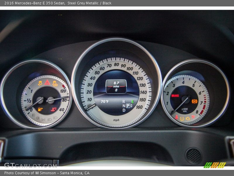Steel Grey Metallic / Black 2016 Mercedes-Benz E 350 Sedan