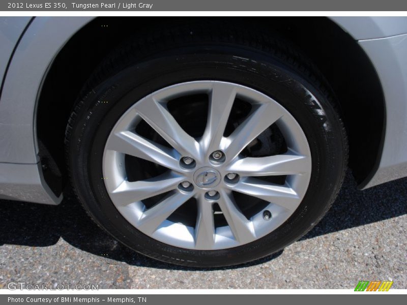 Tungsten Pearl / Light Gray 2012 Lexus ES 350