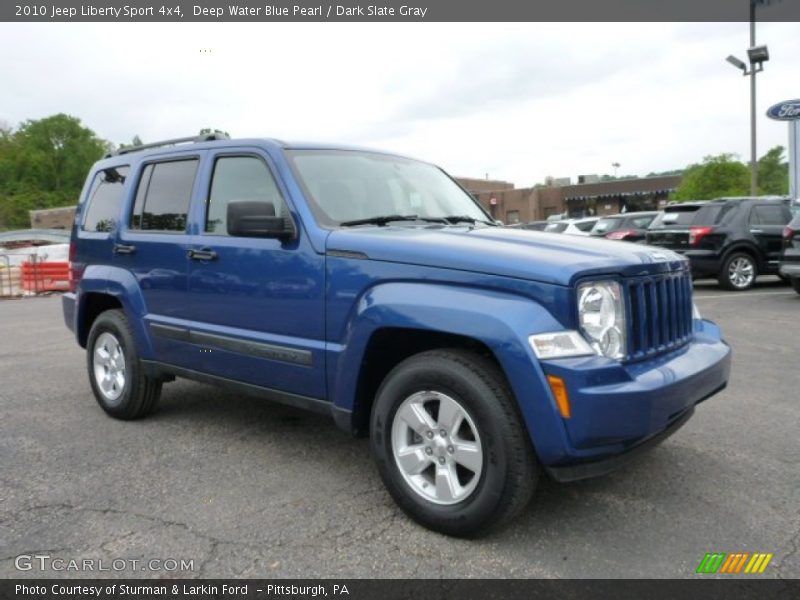 Deep Water Blue Pearl / Dark Slate Gray 2010 Jeep Liberty Sport 4x4