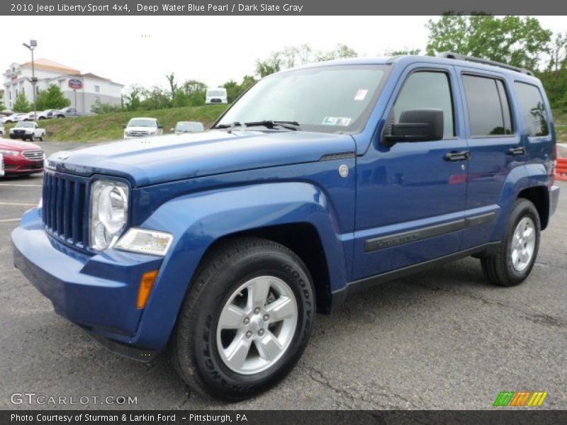 Deep Water Blue Pearl / Dark Slate Gray 2010 Jeep Liberty Sport 4x4