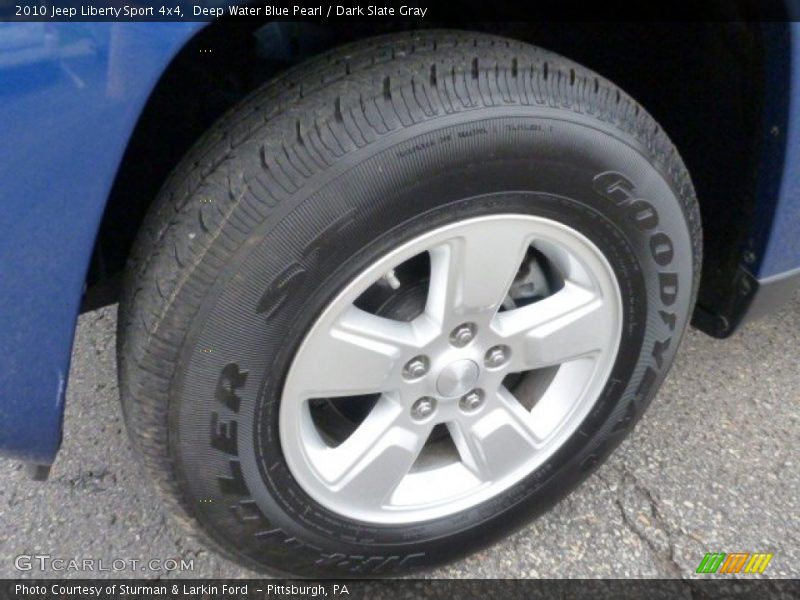 Deep Water Blue Pearl / Dark Slate Gray 2010 Jeep Liberty Sport 4x4